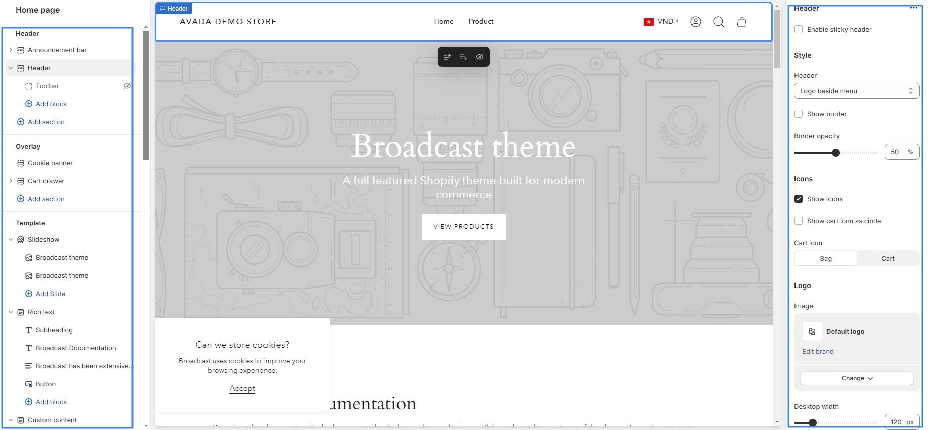 Step 2: Exploring the Theme Editor